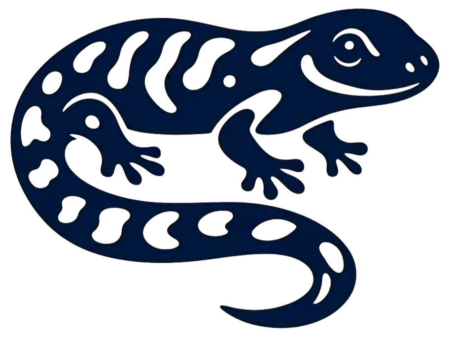Navy blue salamander.