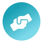 Handshake icon.